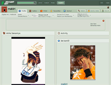 Tablet Screenshot of makiri.deviantart.com
