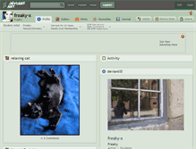 Tablet Screenshot of freaky-x.deviantart.com