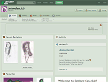 Tablet Screenshot of desireefanclub.deviantart.com