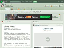 Tablet Screenshot of chaosshade.deviantart.com