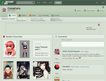 Tablet Screenshot of cuzzacurry.deviantart.com