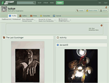 Tablet Screenshot of luckye.deviantart.com