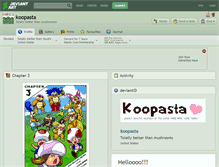 Tablet Screenshot of koopasta.deviantart.com