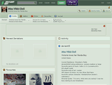 Tablet Screenshot of miss-vikki-doll.deviantart.com