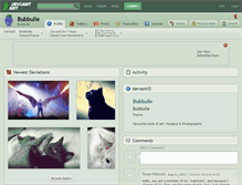 Tablet Screenshot of bubbulle.deviantart.com