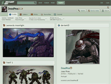 Tablet Screenshot of deadpea.deviantart.com