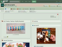 Tablet Screenshot of give-me-a-name.deviantart.com