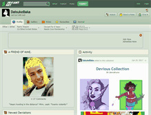 Tablet Screenshot of daisukebaka.deviantart.com