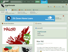 Tablet Screenshot of angelgrenade.deviantart.com