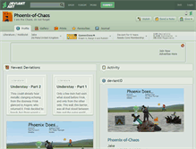 Tablet Screenshot of phoenix-of-chaos.deviantart.com