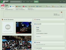 Tablet Screenshot of cvor.deviantart.com