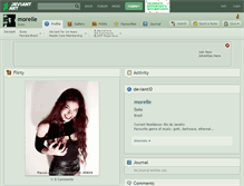 Tablet Screenshot of morelle.deviantart.com