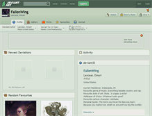 Tablet Screenshot of fallenwing.deviantart.com