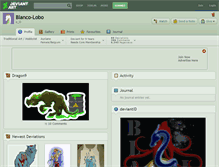 Tablet Screenshot of blanco-lobo.deviantart.com