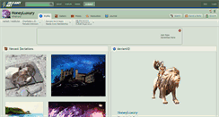 Desktop Screenshot of honeyluxury.deviantart.com