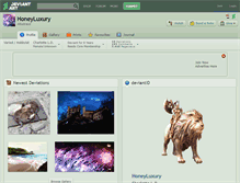 Tablet Screenshot of honeyluxury.deviantart.com