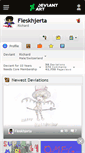 Mobile Screenshot of fleskhjerta.deviantart.com