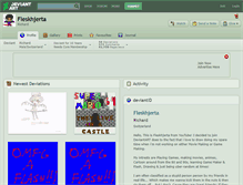 Tablet Screenshot of fleskhjerta.deviantart.com