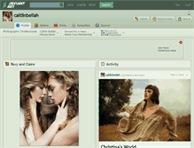 Tablet Screenshot of caitlinbellah.deviantart.com