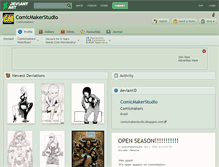 Tablet Screenshot of comicmakerstudio.deviantart.com