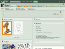 Tablet Screenshot of kinumi.deviantart.com