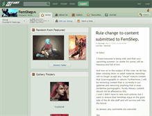 Tablet Screenshot of femshep.deviantart.com