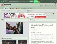 Tablet Screenshot of alienweirdo.deviantart.com