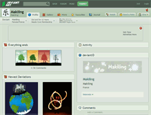 Tablet Screenshot of makiling.deviantart.com