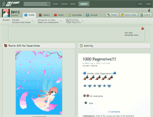 Tablet Screenshot of dh12.deviantart.com