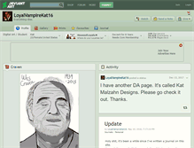 Tablet Screenshot of loyalvampirekat16.deviantart.com