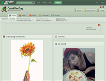 Tablet Screenshot of cutekillerdog.deviantart.com