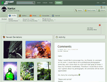 Tablet Screenshot of kanlux.deviantart.com