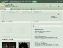 Tablet Screenshot of beautiful-dead.deviantart.com
