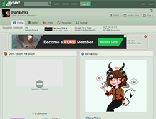 Tablet Screenshot of ihanashira.deviantart.com