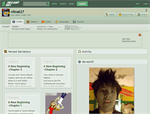 Tablet Screenshot of nitnat27.deviantart.com