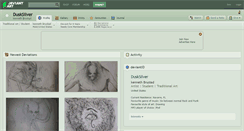 Desktop Screenshot of dusksilver.deviantart.com
