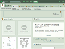 Tablet Screenshot of degraiver.deviantart.com