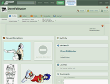 Tablet Screenshot of downfallmaster.deviantart.com