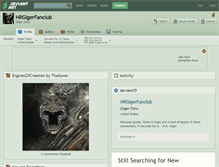 Tablet Screenshot of hrgigerfanclub.deviantart.com