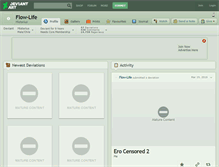 Tablet Screenshot of flow-life.deviantart.com