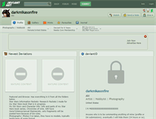 Tablet Screenshot of darkmikasonfire.deviantart.com