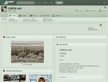 Tablet Screenshot of corpse-doll.deviantart.com