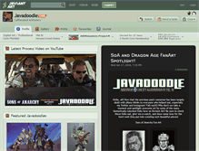Tablet Screenshot of javadoodle.deviantart.com