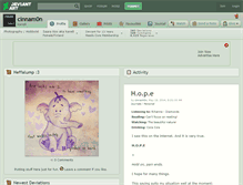 Tablet Screenshot of cinnam0n.deviantart.com