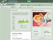 Tablet Screenshot of ichihimeclub.deviantart.com