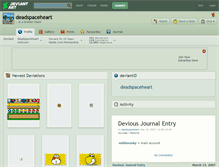 Tablet Screenshot of deadspaceheart.deviantart.com