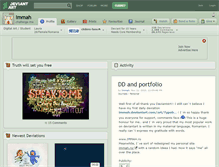 Tablet Screenshot of immah.deviantart.com