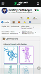 Mobile Screenshot of destiny-faithangel.deviantart.com