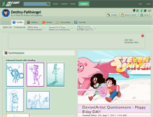 Tablet Screenshot of destiny-faithangel.deviantart.com