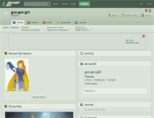 Tablet Screenshot of goo-goo-girl.deviantart.com